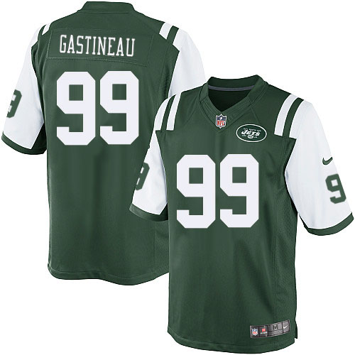 Men's Limited Mark Gastineau Nike Jersey Green Home - #99 NFL New York Jets
